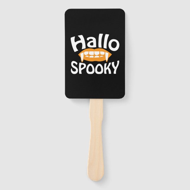Leque Halloween Spooky Birthday (Frente)