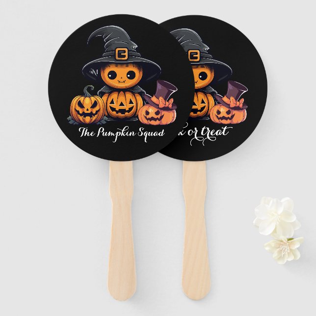 Leque Hand Fan : HALLOWEEN Treat #09 (Frente e Verso)