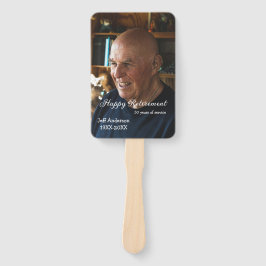 Leque Happy retirement add name photo years of service r