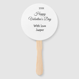 Leque Happy Valentine's day name love simple year stylis