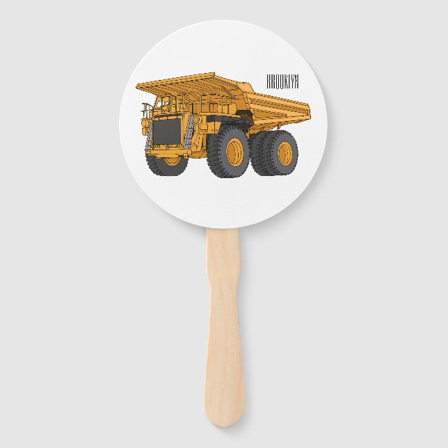 Leque Haul truck cartoon illustration (Frente)