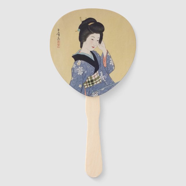 Leque Hirano Hakuho's Young Girl (Frente)