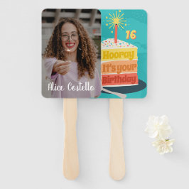 Leque Hooray Personalizado É Seu Rostos De Ventilador De