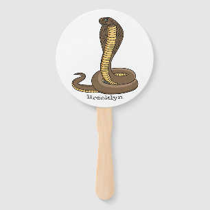 Leque Ilustração de cobra da cobra castanha