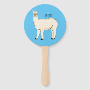 Leque Ilustração de desenho animado de Llama