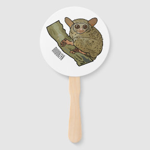 Leque Ilustração de desenho animado de Tarsier