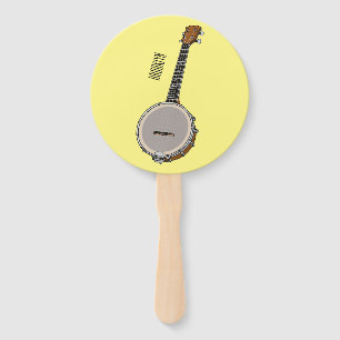 Leque Ilustração de desenho animado do Banjo