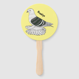 Leque Imagem de desenho animado do pombo-escudo-saxão