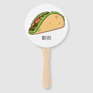 Leque Imagem de desenho animado do Taco