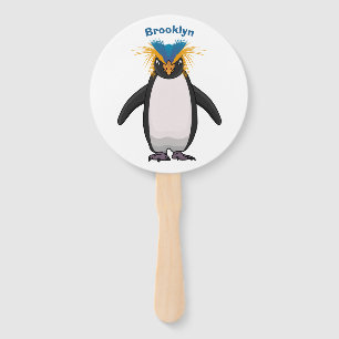 Leque Imagem do desenho animado de pinguim macarrão-bra
