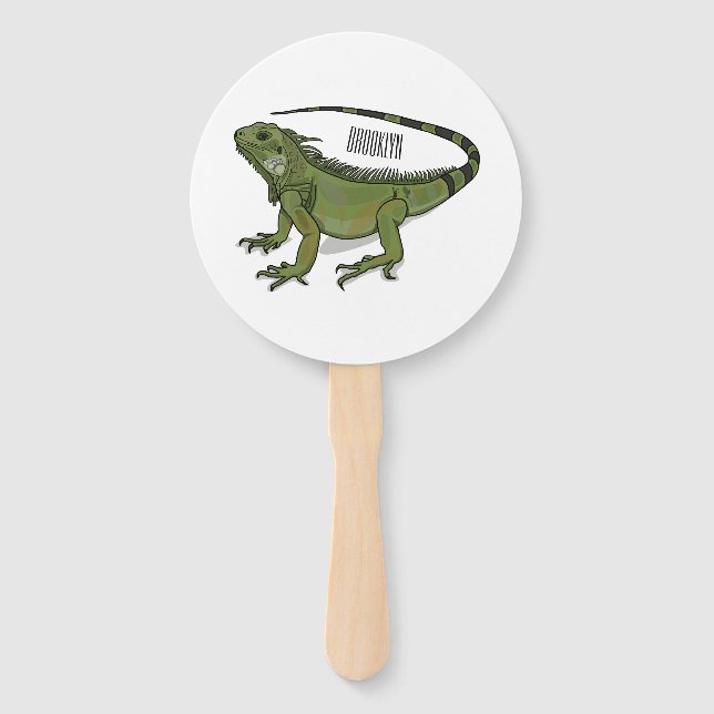 Leque Imagem do desenho de Iguana (Frente)