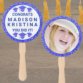 Leque Imagem Elegante Simples do Boné de Glam Marinho