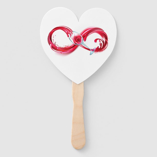 Leque Infinidade com vinho tinto (Frente)