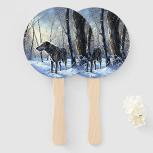 Leque Irish Wolfhound Deixe-o nevar no Natal