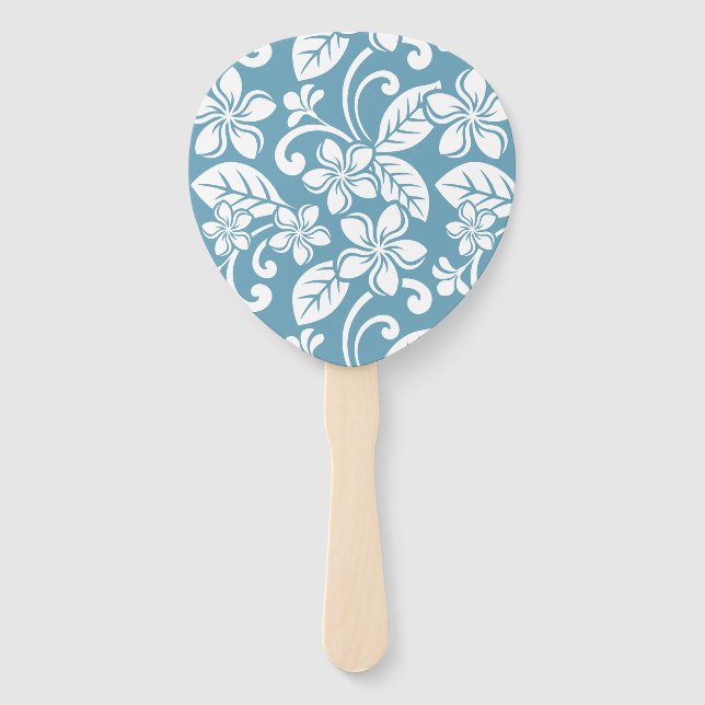 Leque ISLAND PLUMERIA (SLATE BLUE) Conjunto de ventilado (Frente)