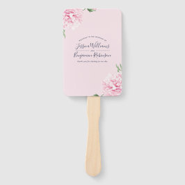 Leque Itinerário de Boas-vindas Moderno Rosa Elegante