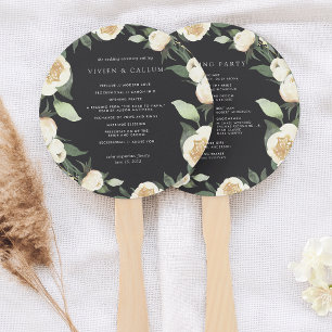 Leque Ivory Bloom Programa de Casamento Floral de Wate