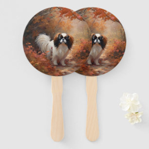 Leque Japanese Chin no Outono Folhas Caem Inspiram