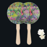Leque Jardim Íris por Claude Monet Chaveiro<br><div class="desc">Por favor,  visite minha loja para obter design mais interessante e mais opções de cores. => zazzle.com/colorfulworld*</div>