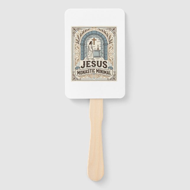 Leque Jesus Monástico Minimalista Jesus Monástico Minima (Frente)
