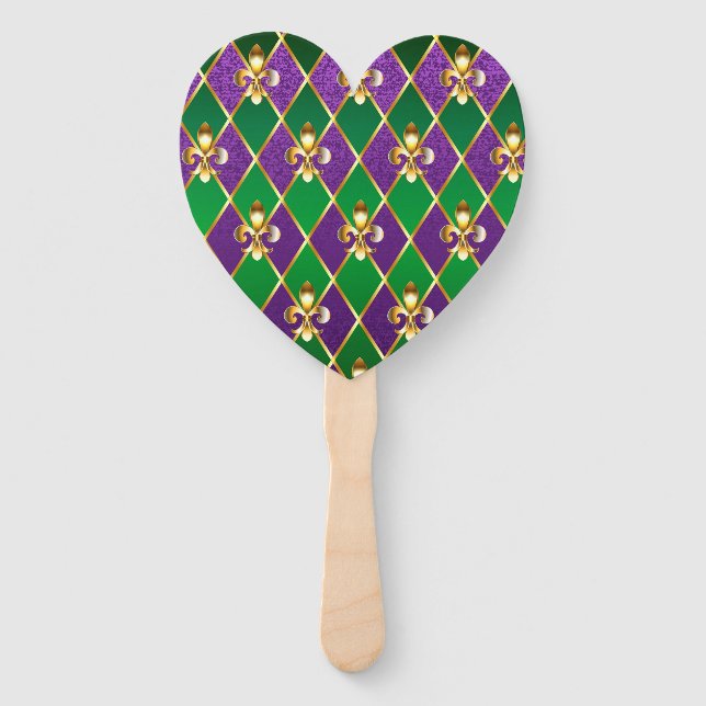 Leque Jewelry Background Mardi Gras (Frente)