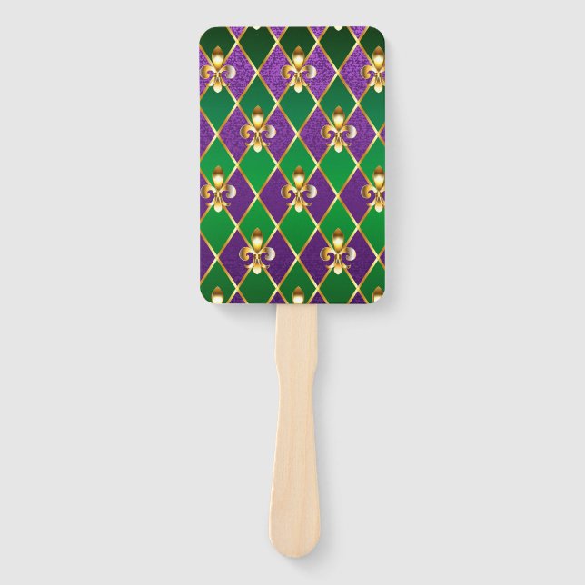 Leque Jewelry Background Mardi Gras (Frente)