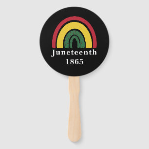 Leque Juneteenth 1865 História Negra Afro-Americana