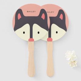 Leque Kawaii Cute Pequeno Cachorro. Rouco.