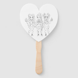Leque KPOP Girl Group Birthday Color the Fan Favor