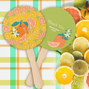 Leque Laranja Frutado 10º Aniversário Verde