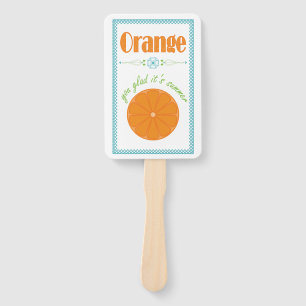 Leque Laranja Você Alegra Que É Fim do Verão do Ano E