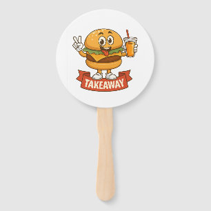 Leque Legal Burger Buddy com Suco - Cartoon Charact Dive