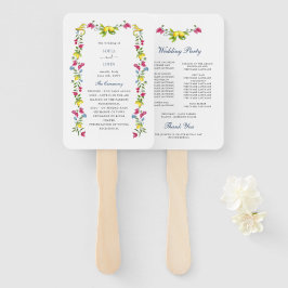 Leque Lemon Floral Amalfi - Programa de casamento italia