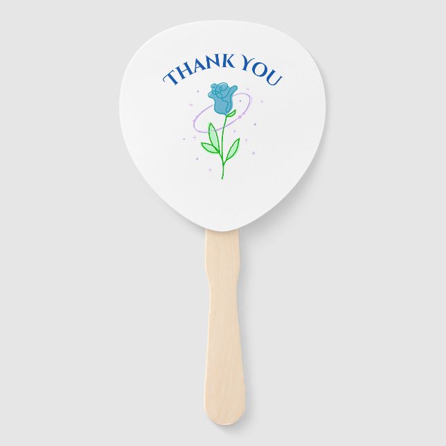 Leque :Leque em Formato de Raquete (Frente)