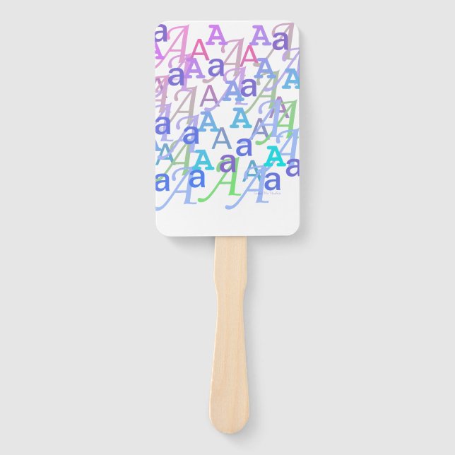 Leque Letter Confetti "A" (Frente)