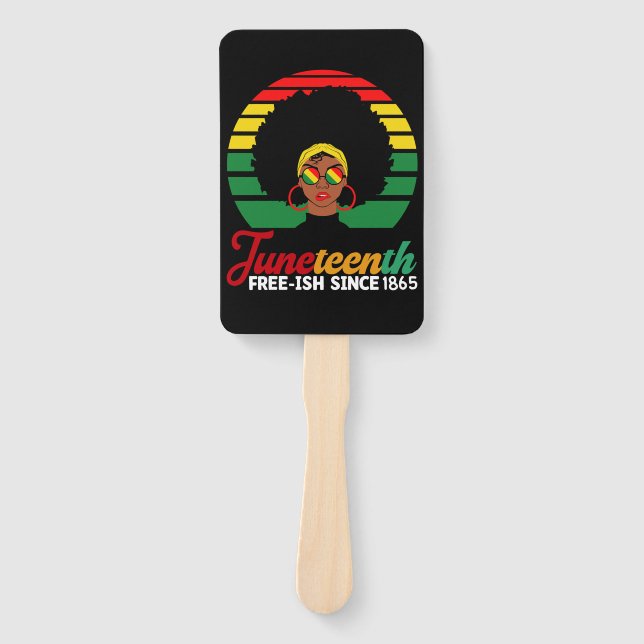 Leque Liberdade Negra Desde 1865 Juneteenth (Frente)