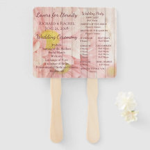 Lindo programa de casamento floral rústico rosa