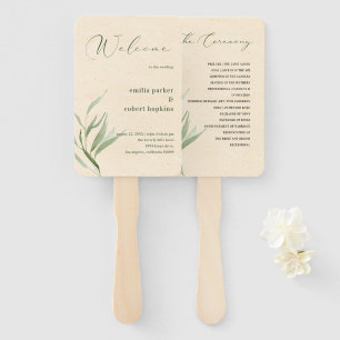 Leque Livro de Artesanato sobre Folhagem Verde Dusty