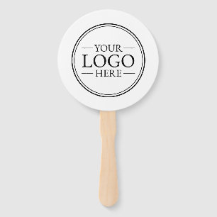Leque Logotipo comercial personalizado