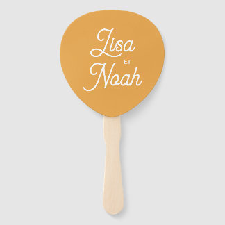 Leque Lot d'éventails Colorus orange