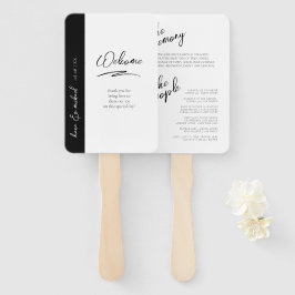 Leque Love Calliografia Wedding Ceremony B&W ID940