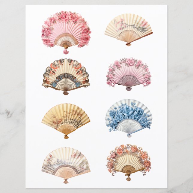 Leque Mão Rococó Recortado (Frente)