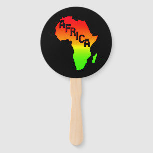 Leque Mapa do Continente Africano