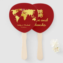 Mapa mundial destino casamento chinês