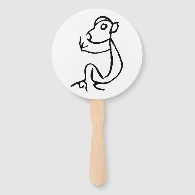 Leque Maravilhoso Chinês Zodiac-Monkey#001- (Frente)