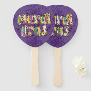 Leque Mardi Gras Puro Verde Amarelo