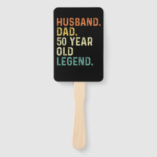 Leque Marido pai 50 anos lenda 50 anos aniversários