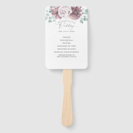 Leque Mauve Floral Wedding