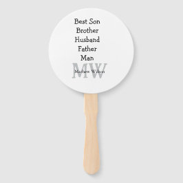 Leque Melhor homem filho marido pai aspas adiciona texto