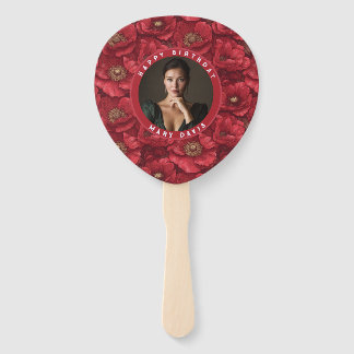 Leque Melhores Anêmonas Vermelhas Flor Inspiração Primav